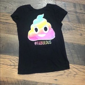 Girls poop emoji top